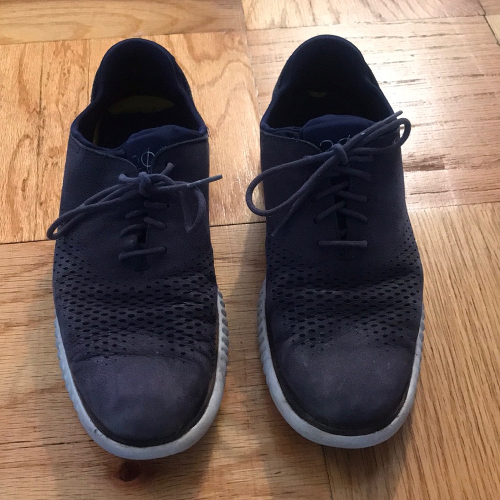 Cole Haan Men’s Blue Suede Sneakers Size 7.5